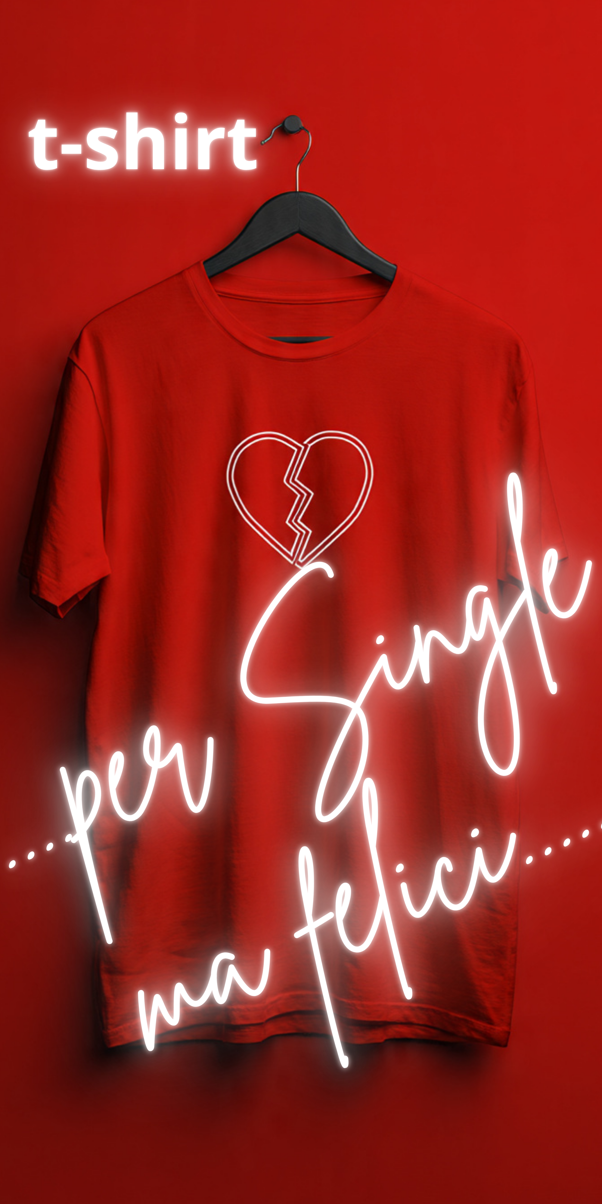 t-shirt per single ma felici