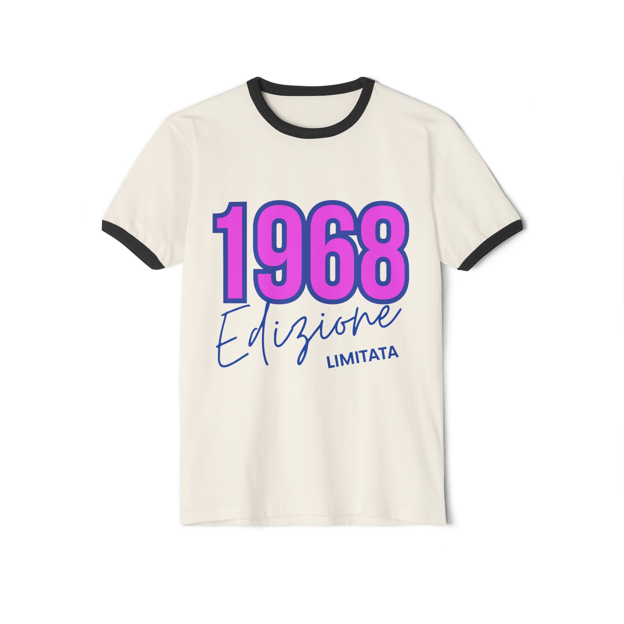 Unisex Cotton Ringer T-Shirt "1968 edizione Limitata