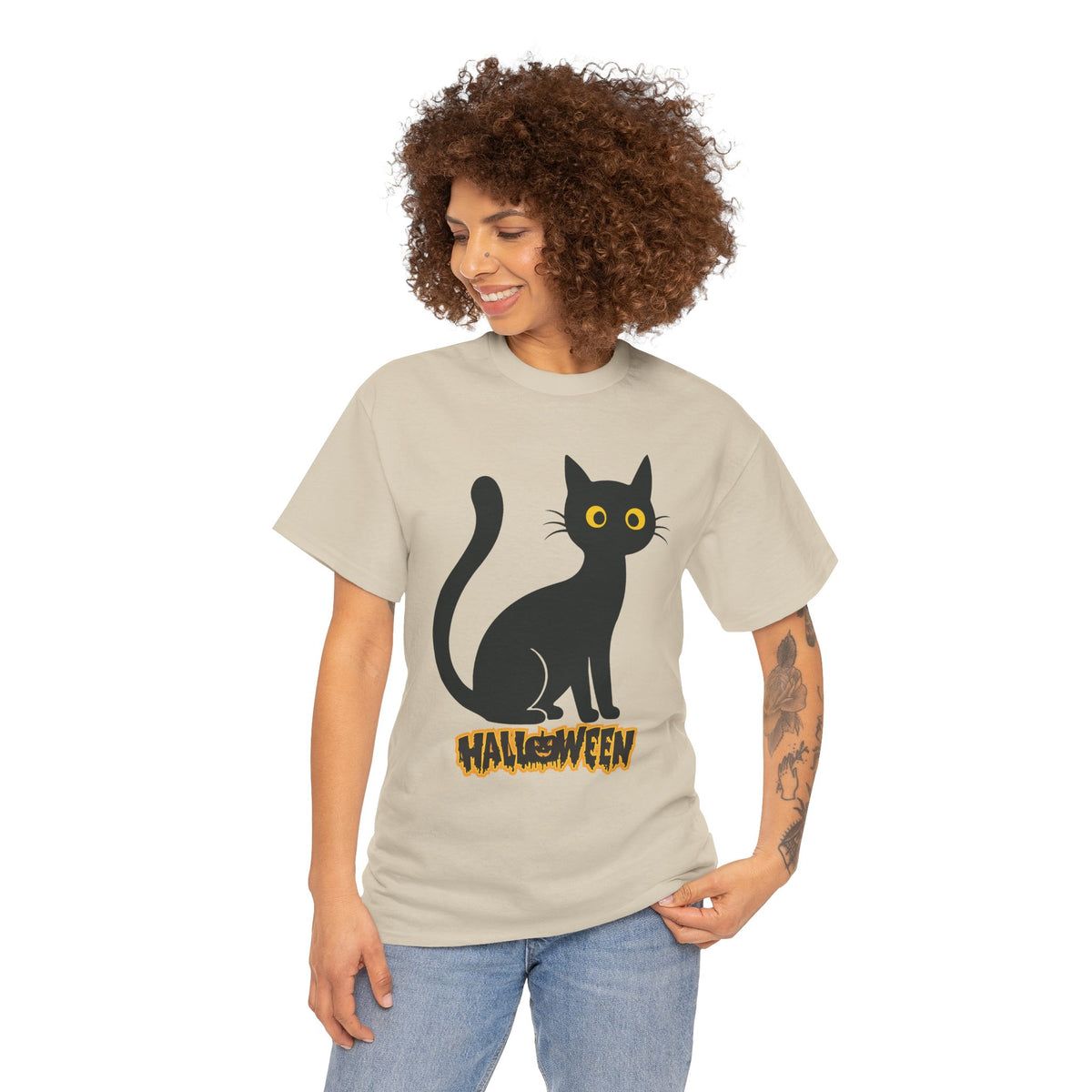 Maglietta Halloween Gatto Nero