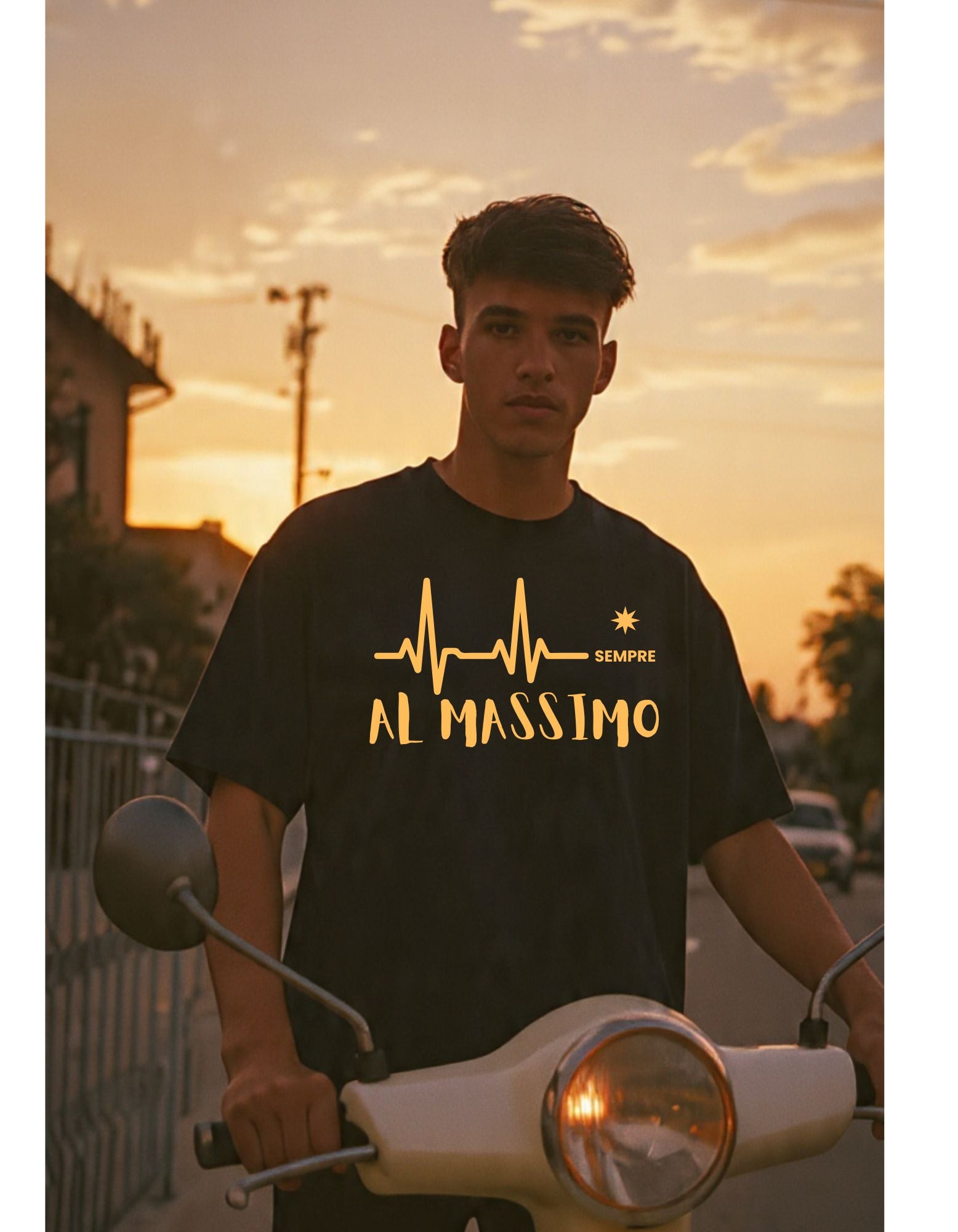 Unisex Cotton Crew Tee "SEMPRE AL MASSIMO"