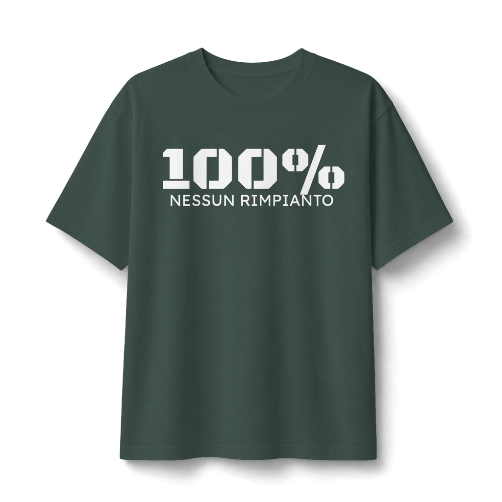 Unisex Tee "100% nessun rimpianto"