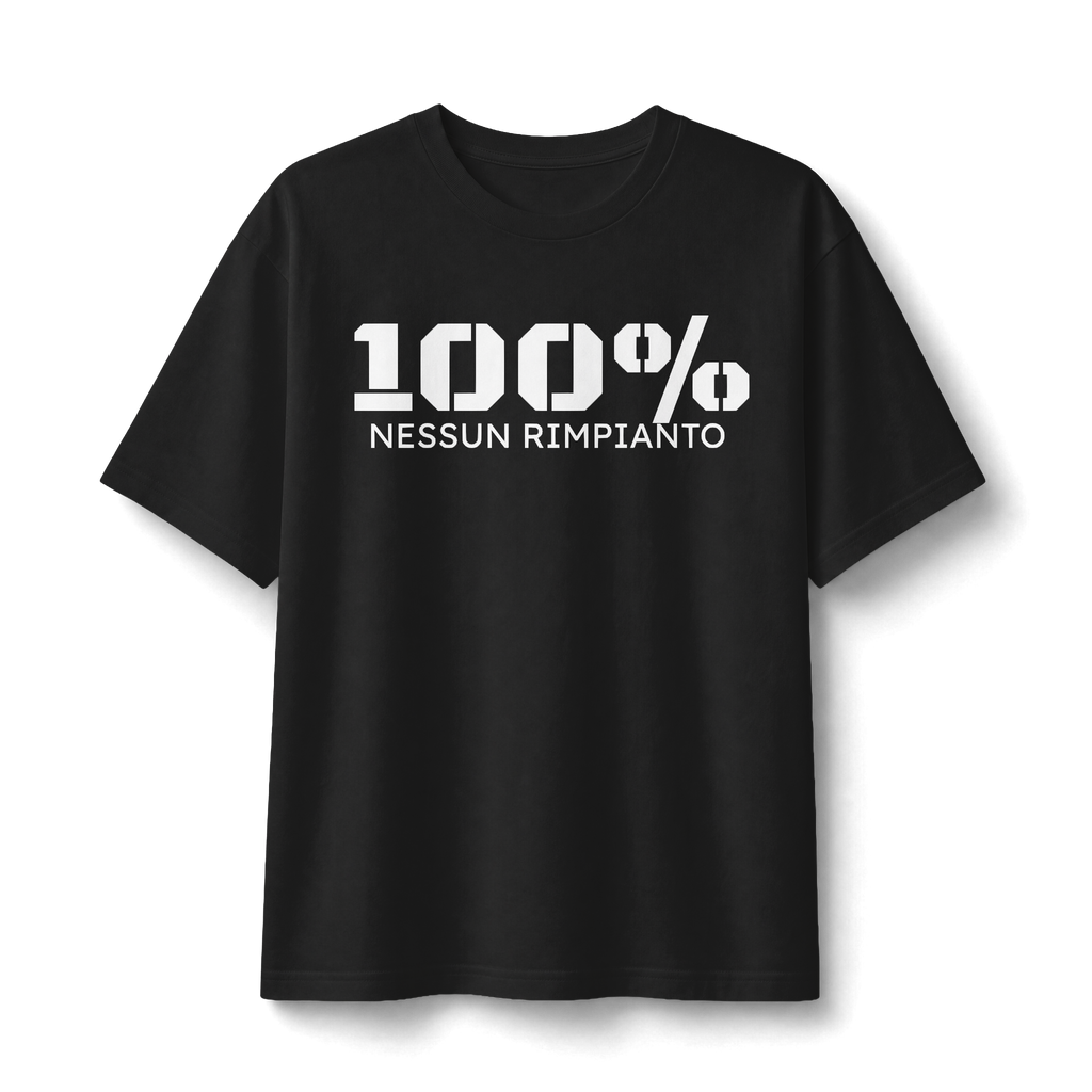 Unisex Tee "100% nessun rimpianto"