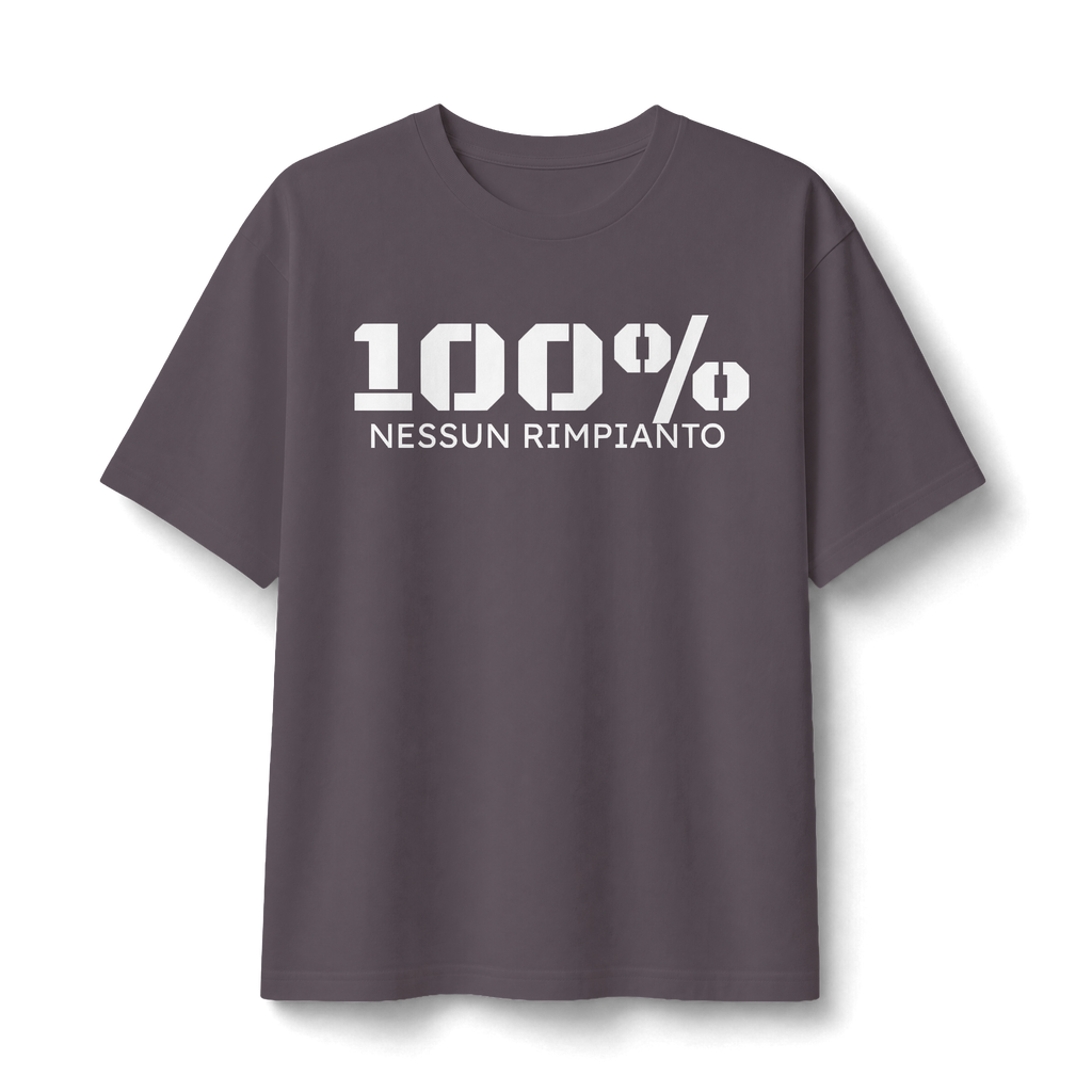 Unisex Tee "100% nessun rimpianto"