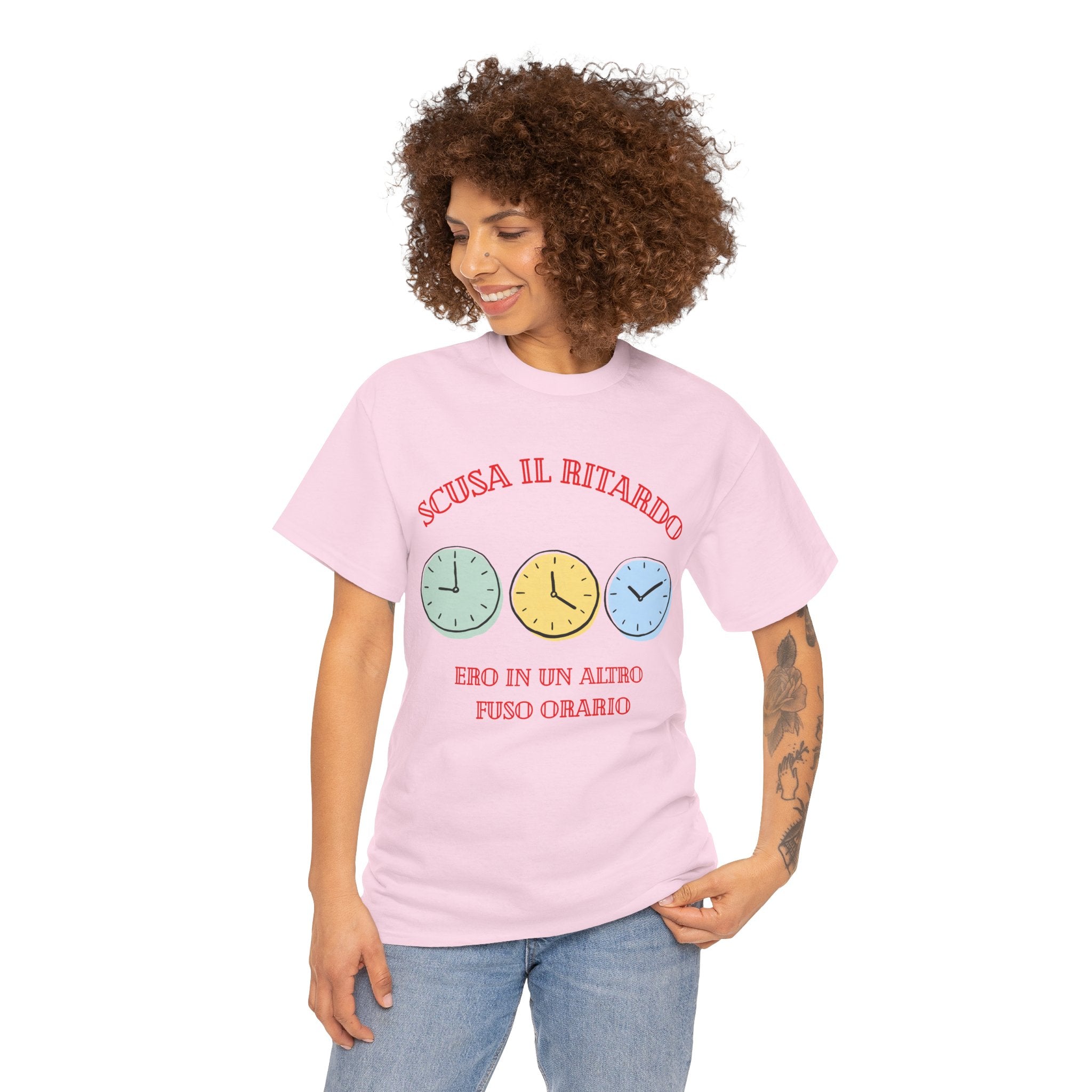Unisex Tee "scusa il ritardo"
