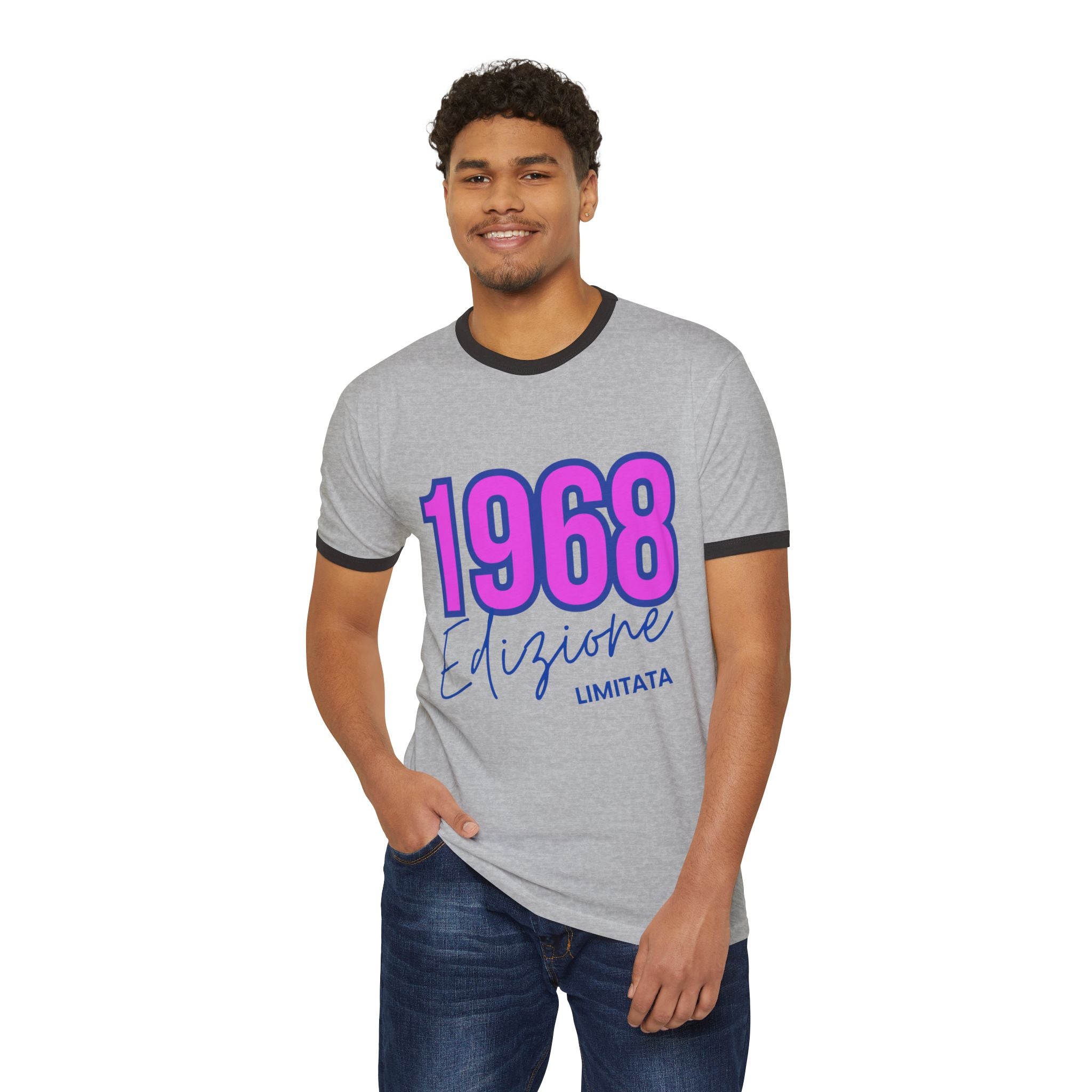 Unisex Cotton Ringer T-Shirt "1968 edizione Limitata