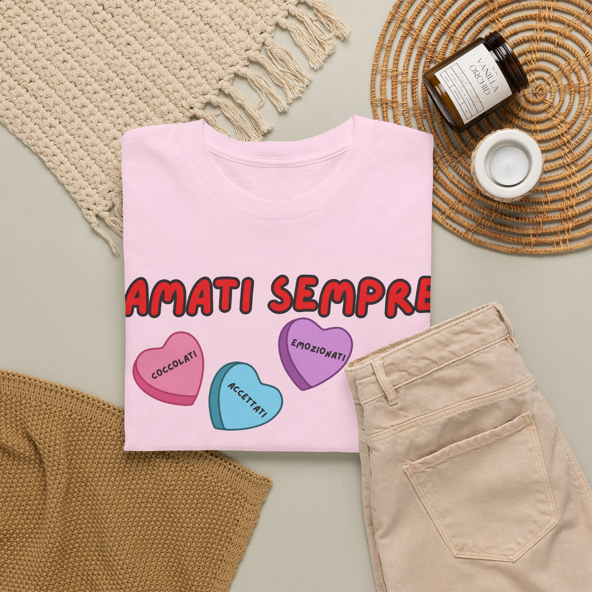 Cotton Tee "amati sempre"